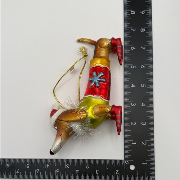 Festive Dachshund Dog Ornament - Picture 7 of 7